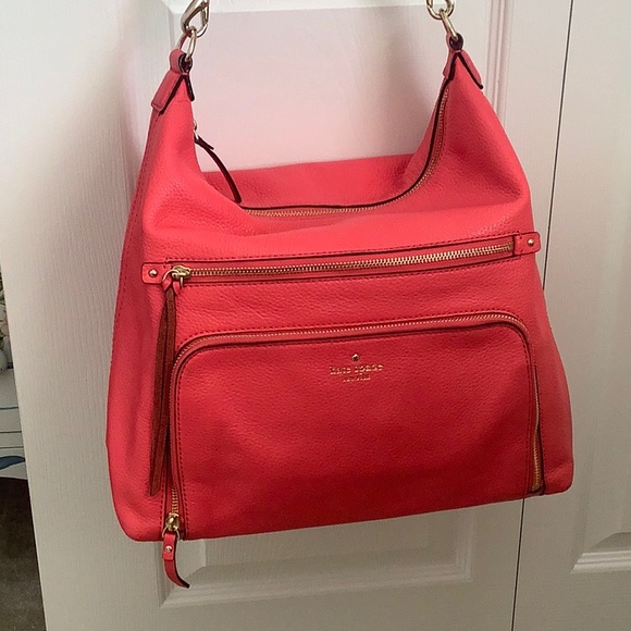 EUC Leather Kate Spade Shoulder Bag W/ 2 Straps - Picture 12 of 14